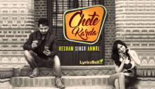 Chete Karda Lyrics by Resham Singh Anmol